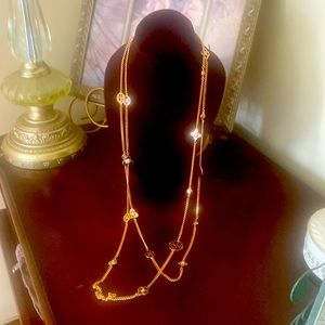 Henri Bendel Double chain Necklace